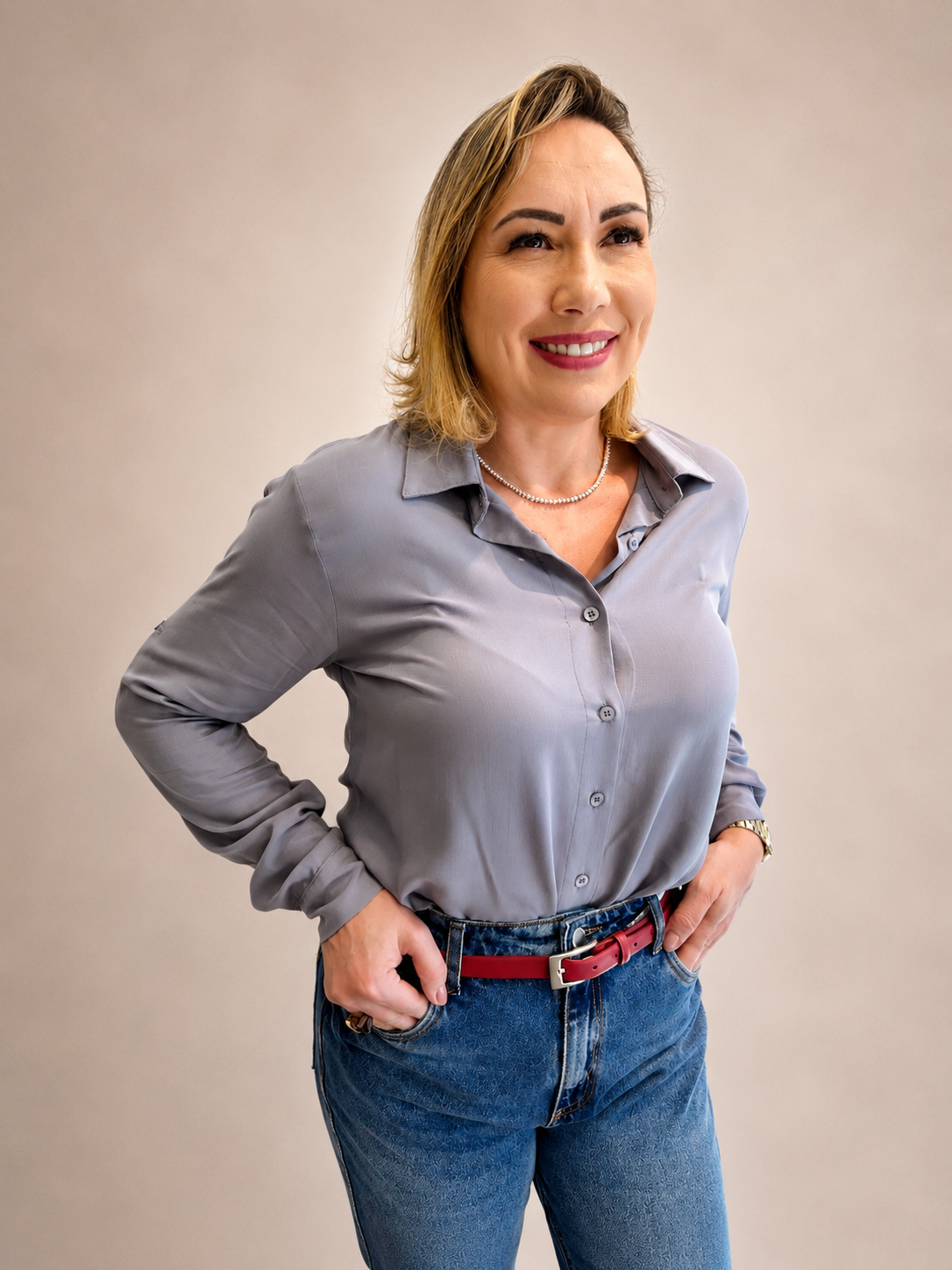 Camisa Valentina CINZA